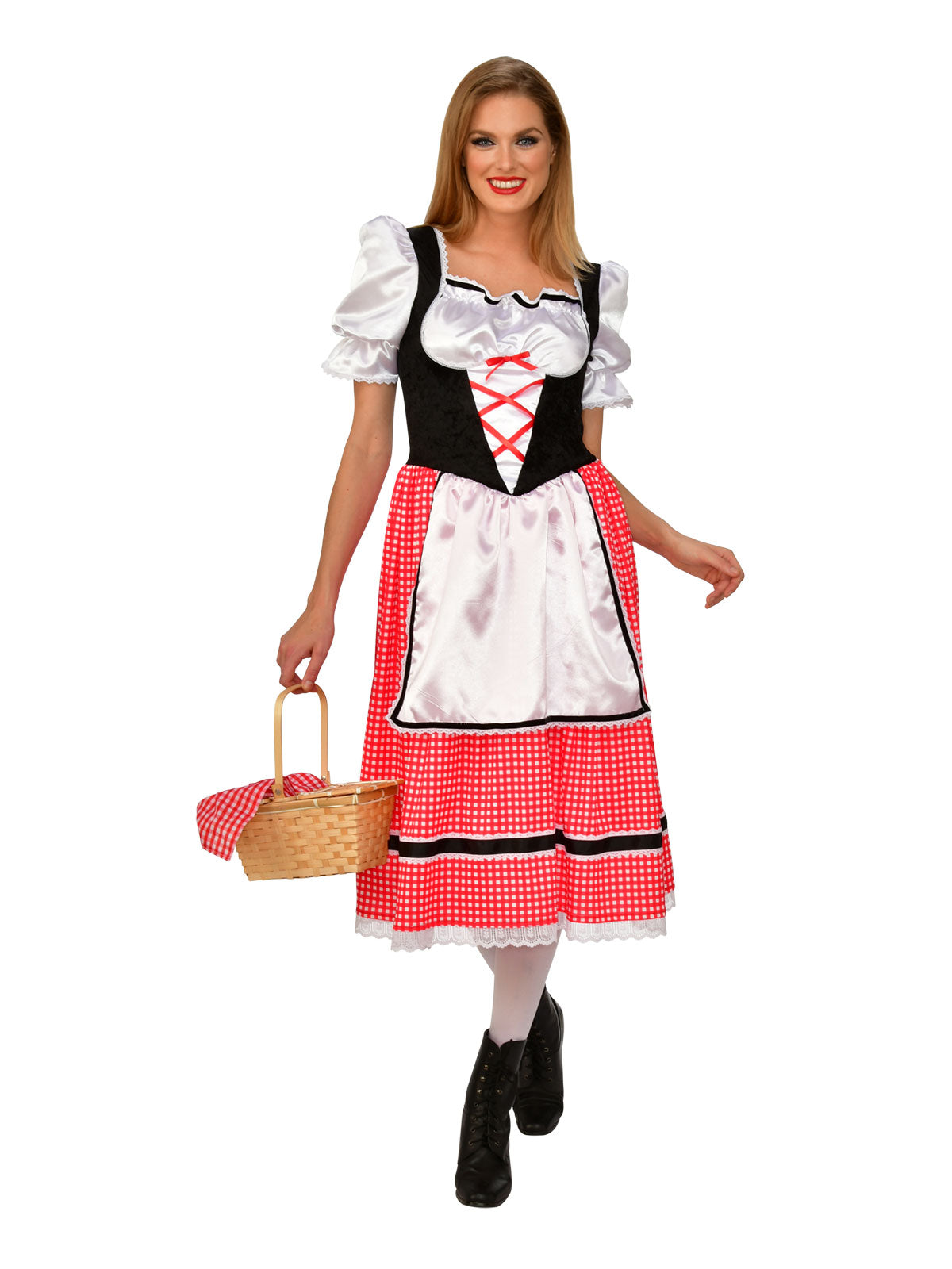 LITTLE RED RIDING HOOD LADIES COSTUME, ADULT - Side