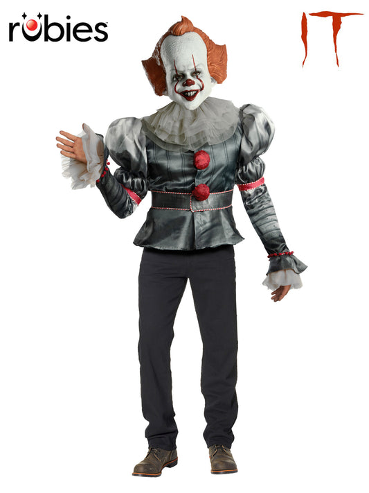 PENNYWISE 'IT' CHAPTER 2 DELUXE COSTUME, ADULT - Front