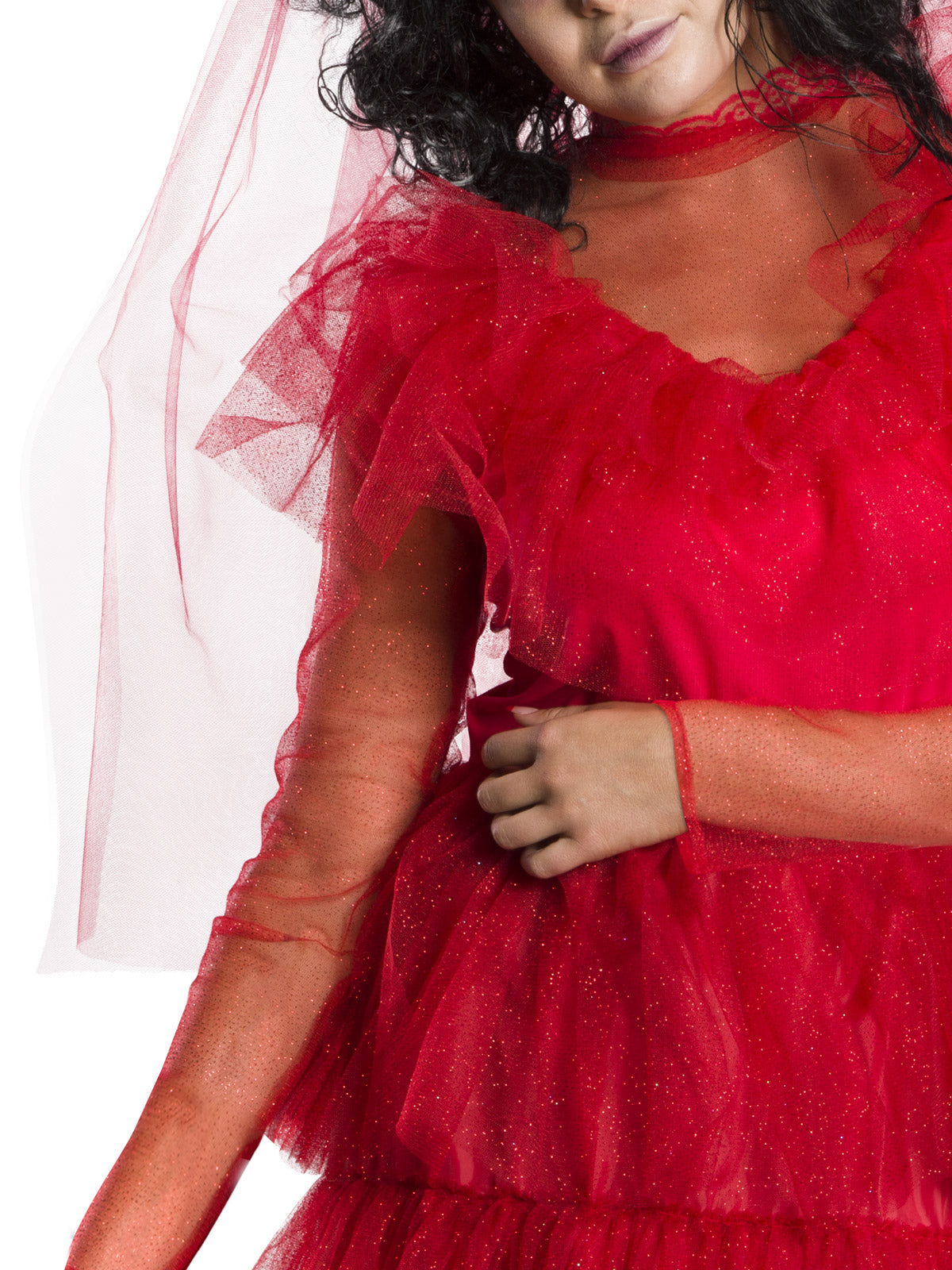 LYDIA DEETZ WEDDING DRESS COSTUME, ADULT - Back