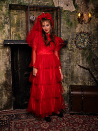 LYDIA DEETZ WEDDING DRESS COSTUME, ADULT