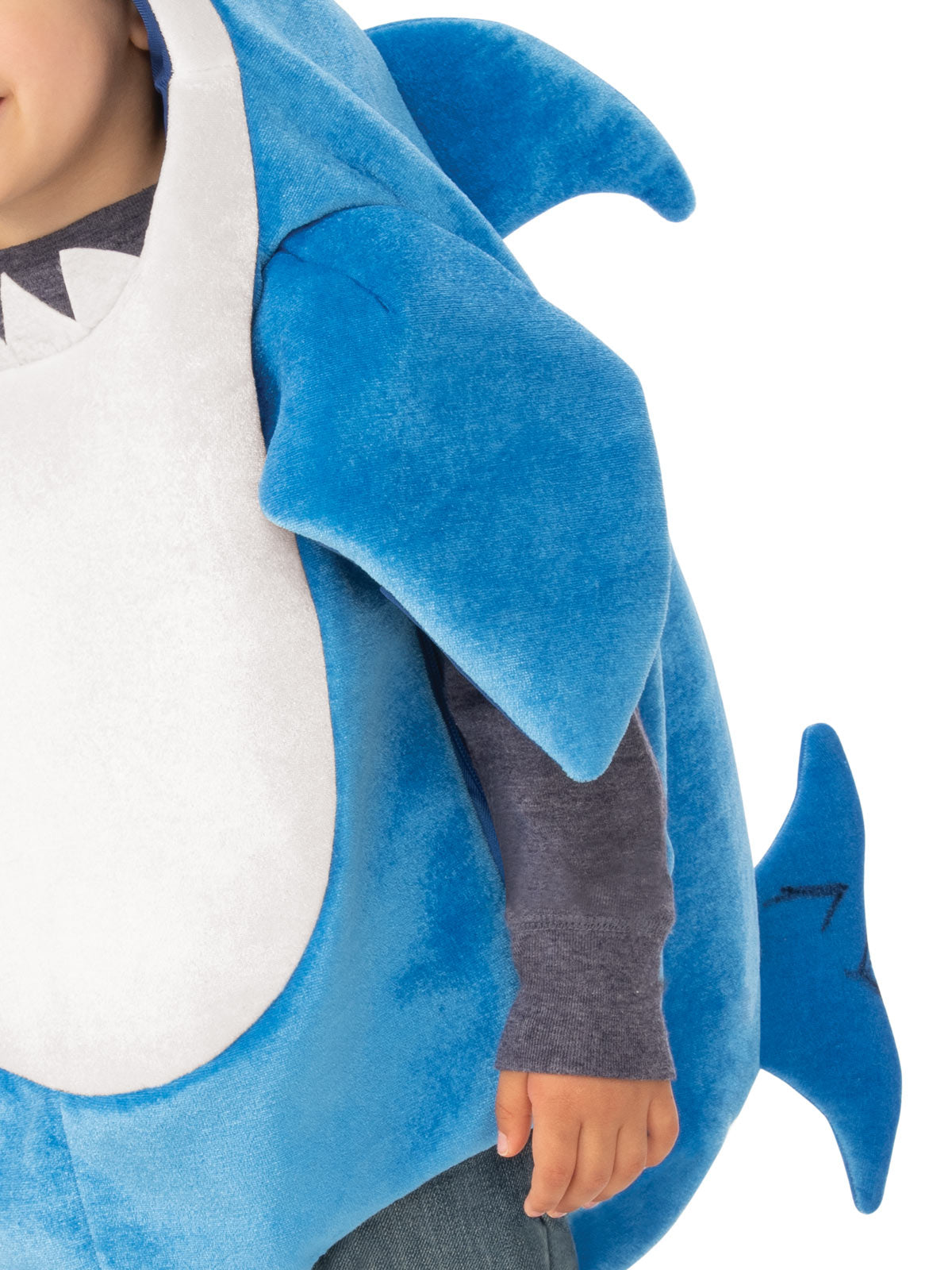 DADDY SHARK DELUXE BLUE COSTUME, CHILD - Side