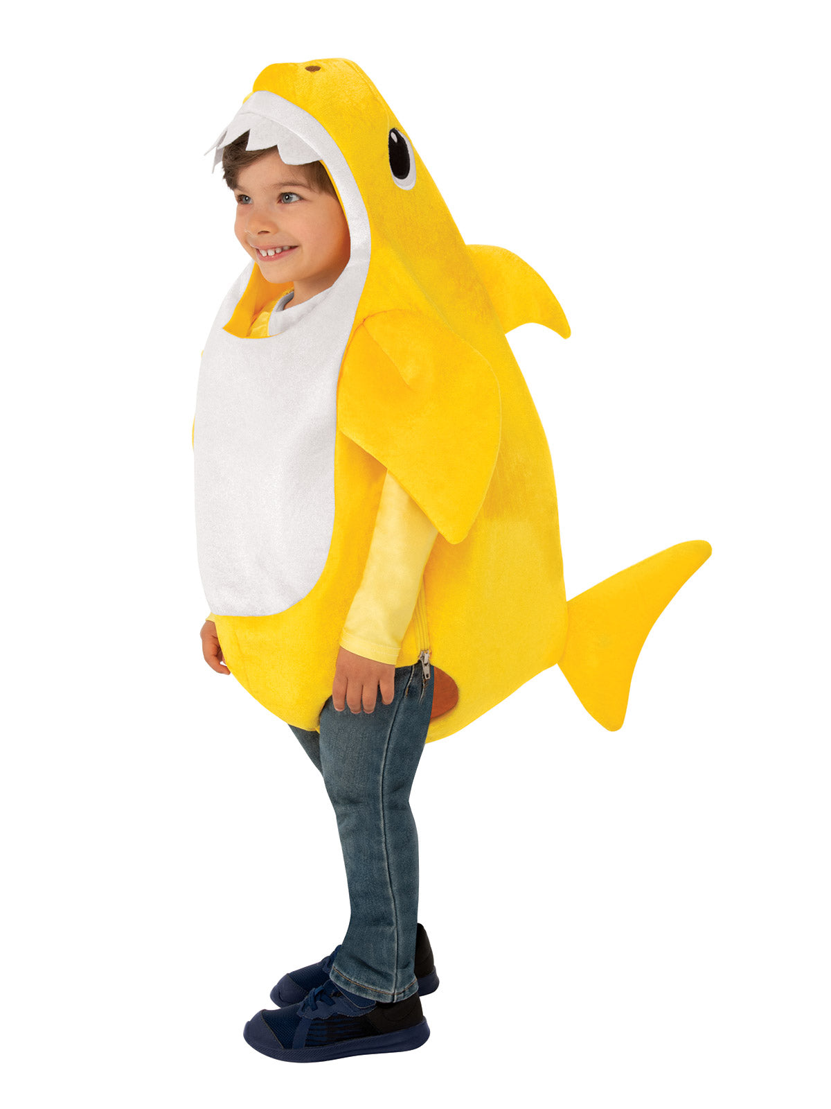 BABY SHARK DELUXE YELLOW COSTUME, CHILD - Back