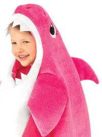 MUMMY SHARK DELUXE PINK COSTUME, CHILD - Back