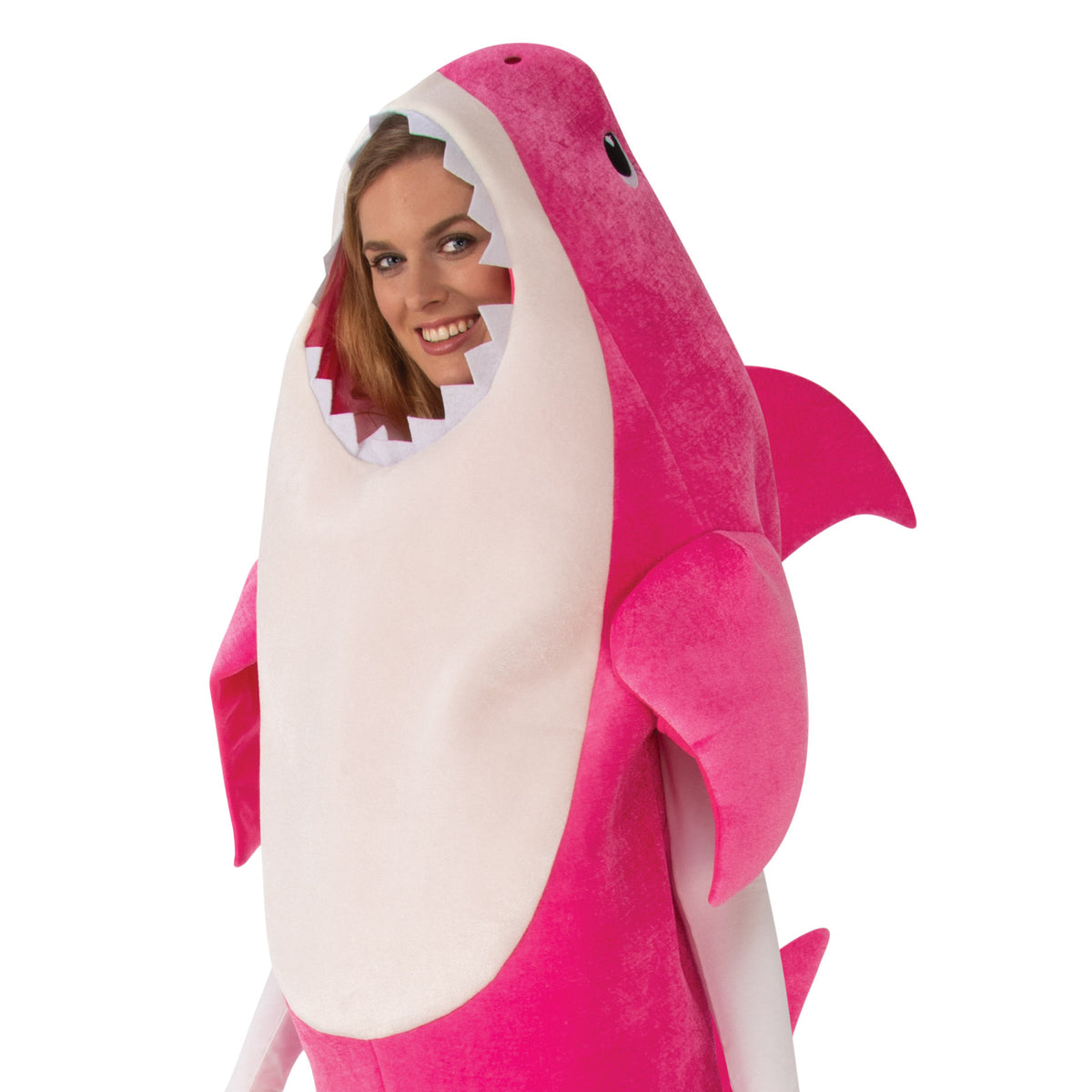 MUMMY SHARK DELUXE PINK COSTUME, ADULT - STD - Back