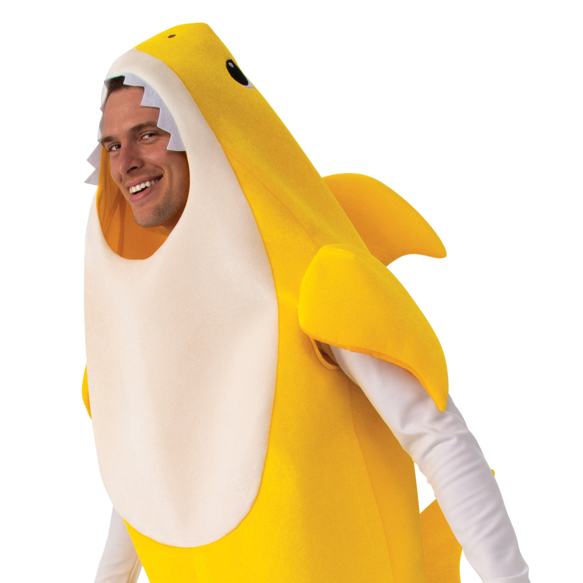 BABY SHARK DELUXE YELLOW COSTUME, ADULT - STD - Side