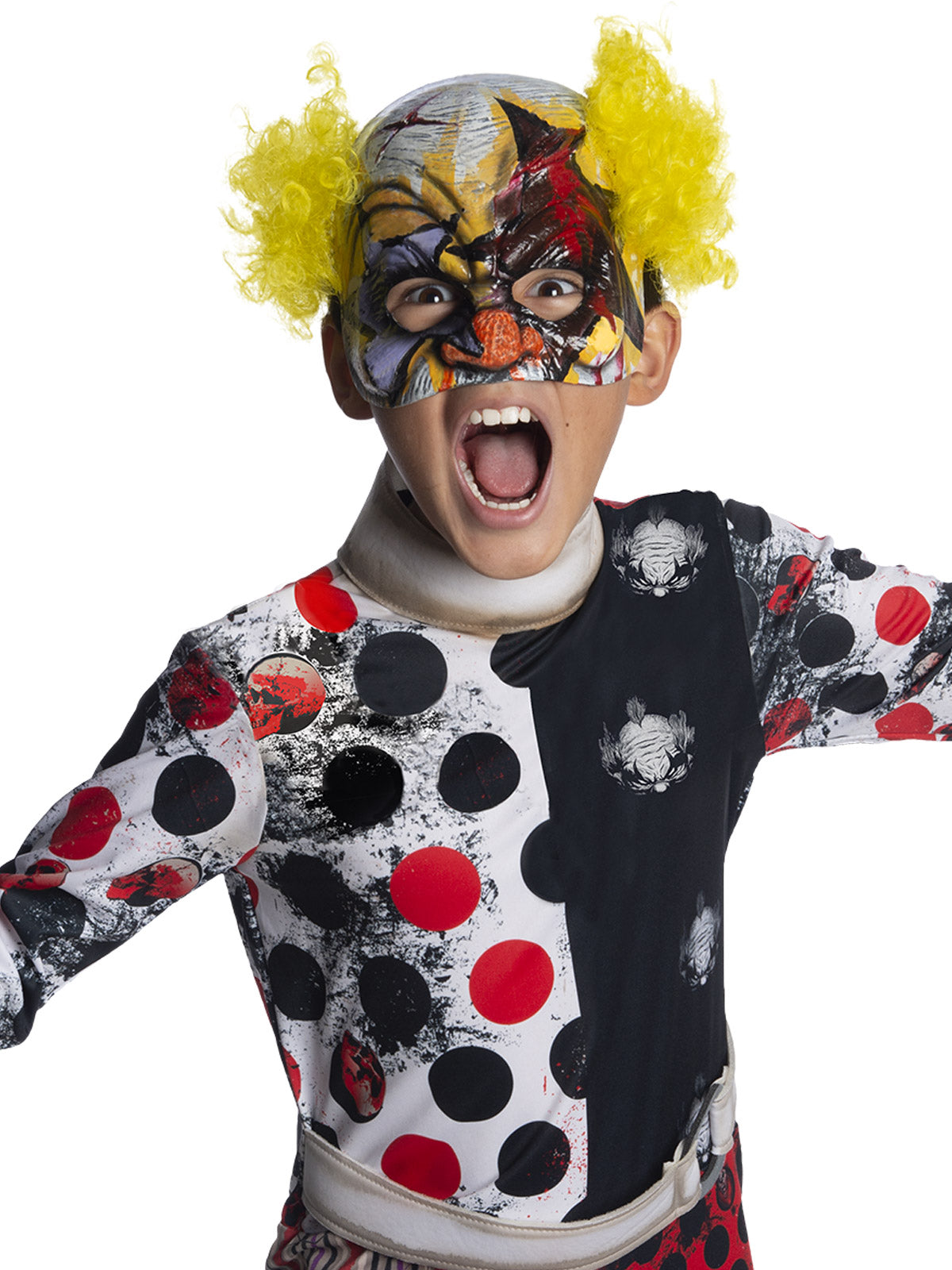 HYSTERICAL CLOWN COSTUME, CHILD - Back