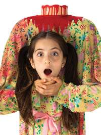 LOST MY HEAD GIRL COSTUME, CHILD - Back