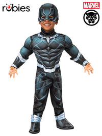 BLACK DELUXE PANTHER COSTUME, CHILD - TODDLER - Front