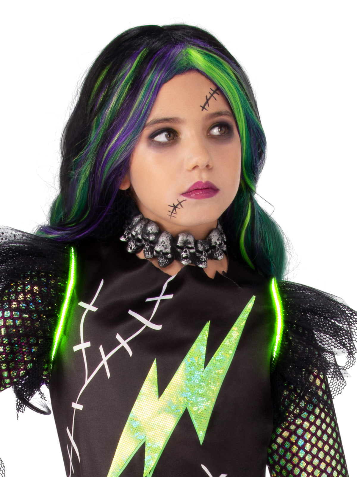 FRANKIE GIRL LIGHT UP COSTUME, CHILD - L - Back