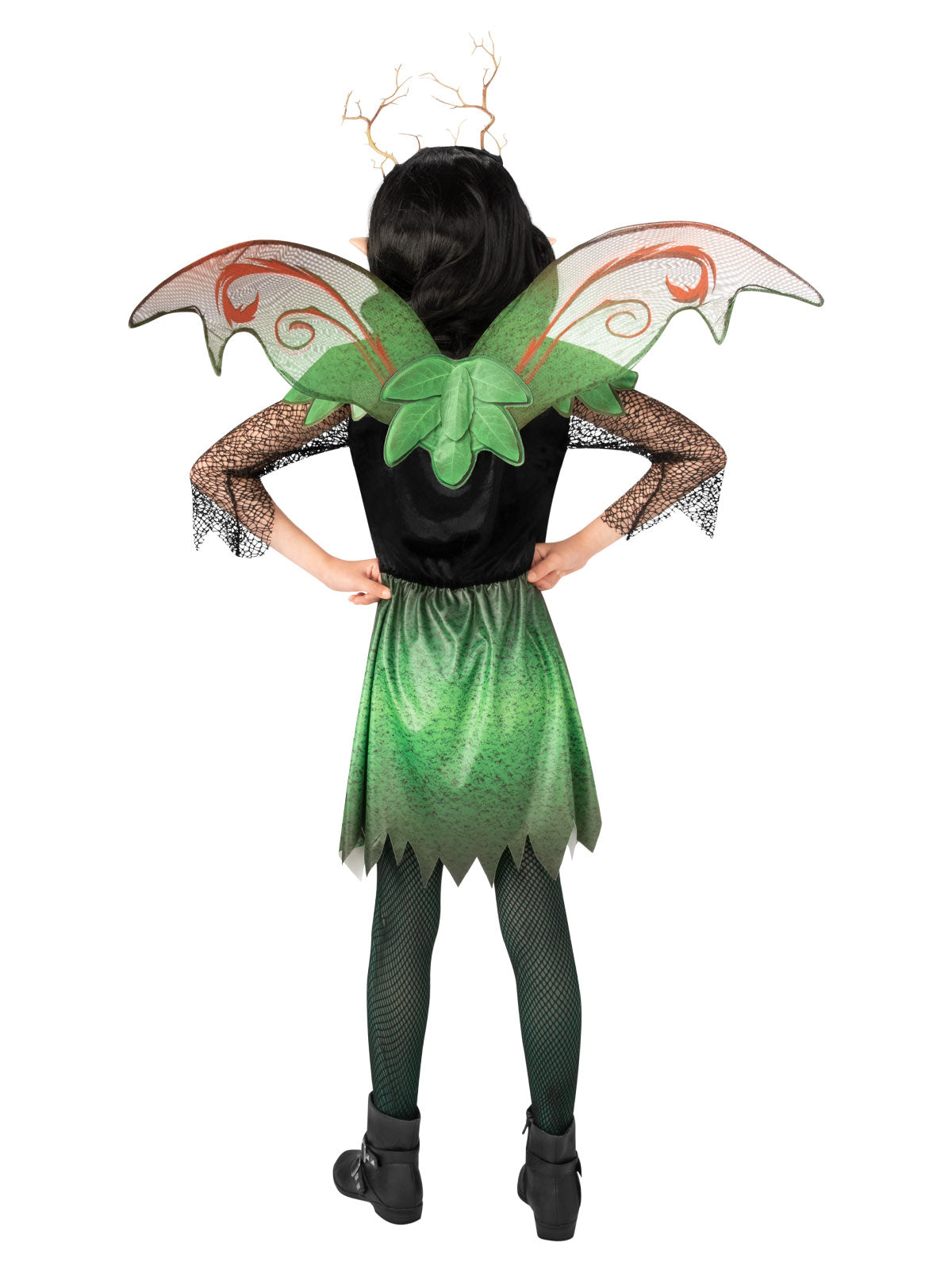 EVIL ELF GIRLS COSTUME, CHILD - L - Back