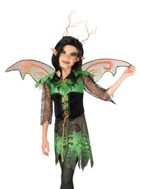 EVIL ELF GIRLS COSTUME, CHILD - L - Side