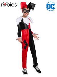 HARLEY QUINN DC SUPERHERO GIRLS COSTUME, CHILD - Front