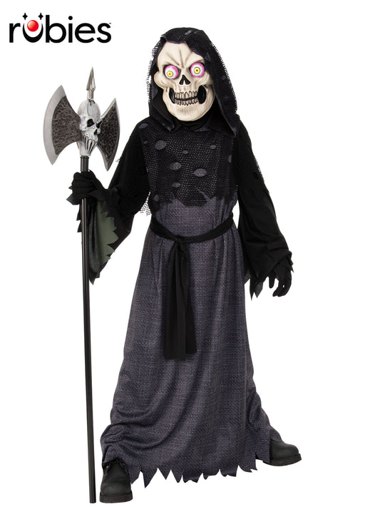 GOOGLE-EYED SKELETON COSTUME, CHILD - M - Front