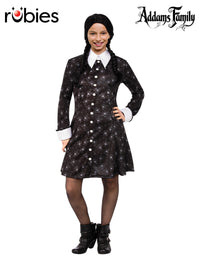 WEDNESDAY ADDAMS COSTUME, CHILD - Front