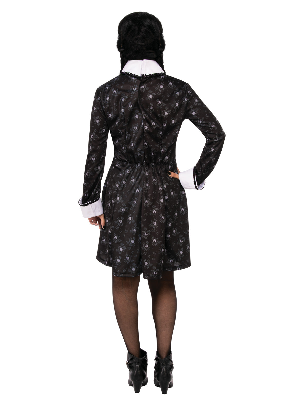 WEDNESDAY ADDAMS COSTUME, ADULT - Back