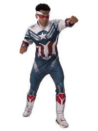CAPTAIN AMERICA DLX FALCON &amp; WINTER SOLDIER COSTUME, ADULT - Back