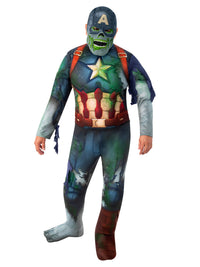 CAPTAIN AMERICA 'WHAT IF?' ZOMBIE DELUXE COSTUME, ADULT - Back