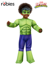 HULK DELUXE 'SPIDEY &amp; HIS AMAZING FRENDS' COSTUME, CHILD - TODDLER - Front