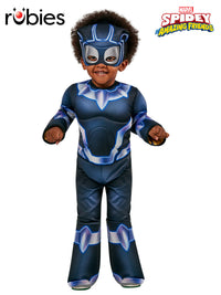 BLACK PANTHER DELUXE (SAHAF) COSTUME- SIZE TODDLER - Front