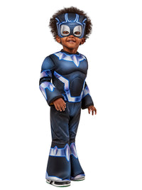 BLACK PANTHER DELUXE (SAHAF) COSTUME- SIZE TODDLER - Back