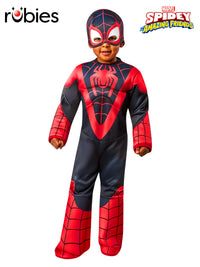 MILES MORALES DELUXE 'SPIDEY &amp; HIS AMAZING FRENDS' COSTUME, CHILD - TODDLER - Front
