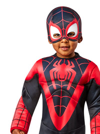 MILES MORALES DELUXE 'SPIDEY &amp; HIS AMAZING FRENDS' COSTUME, CHILD - TODDLER - Back