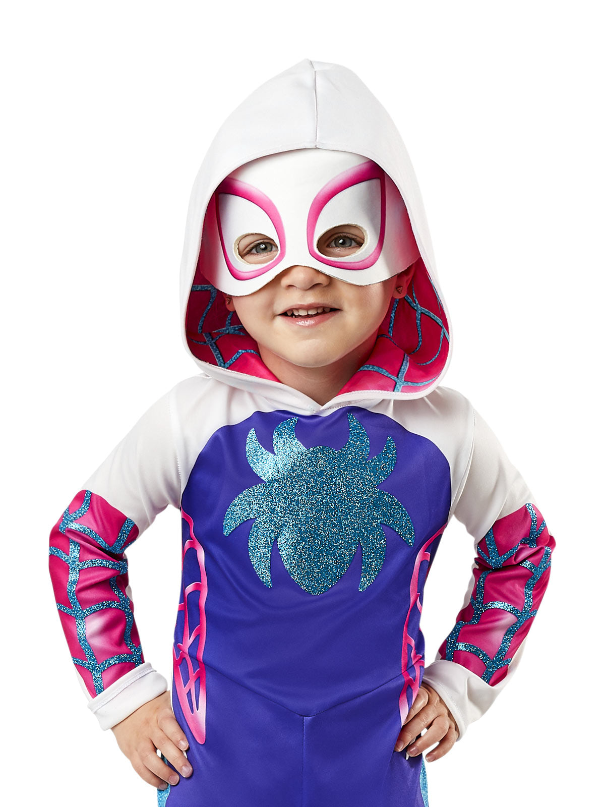 GHOST SPIDER 'SPIDEY &amp; HIS AMAZING FRENDS' COSTUME, CHILD - TODDLER - Back
