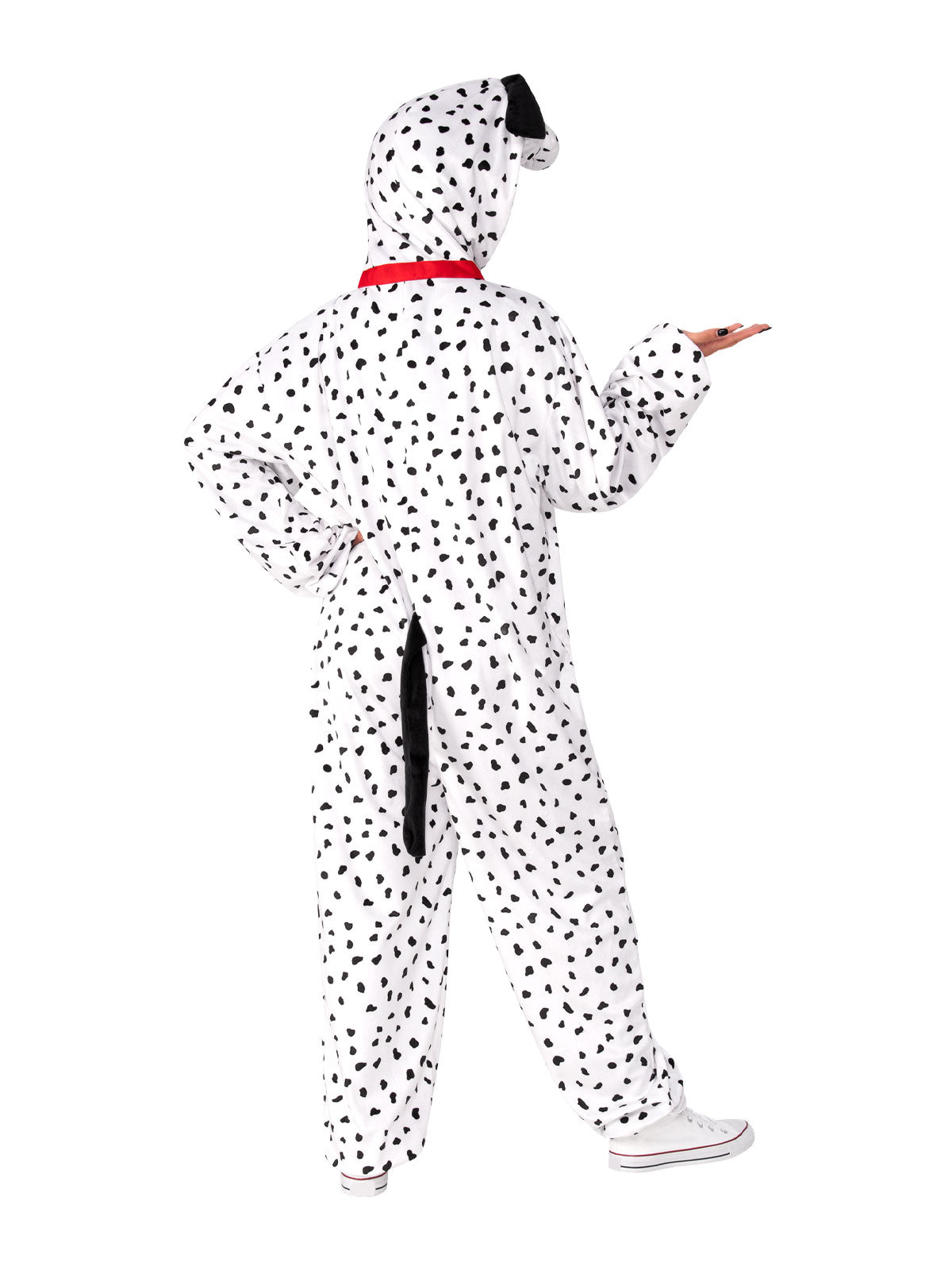 DALMATIAN FURRY ONESIE COSTUME, ADULT