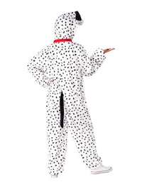 DALMATIAN FURRY ONESIE COSTUME, ADULT