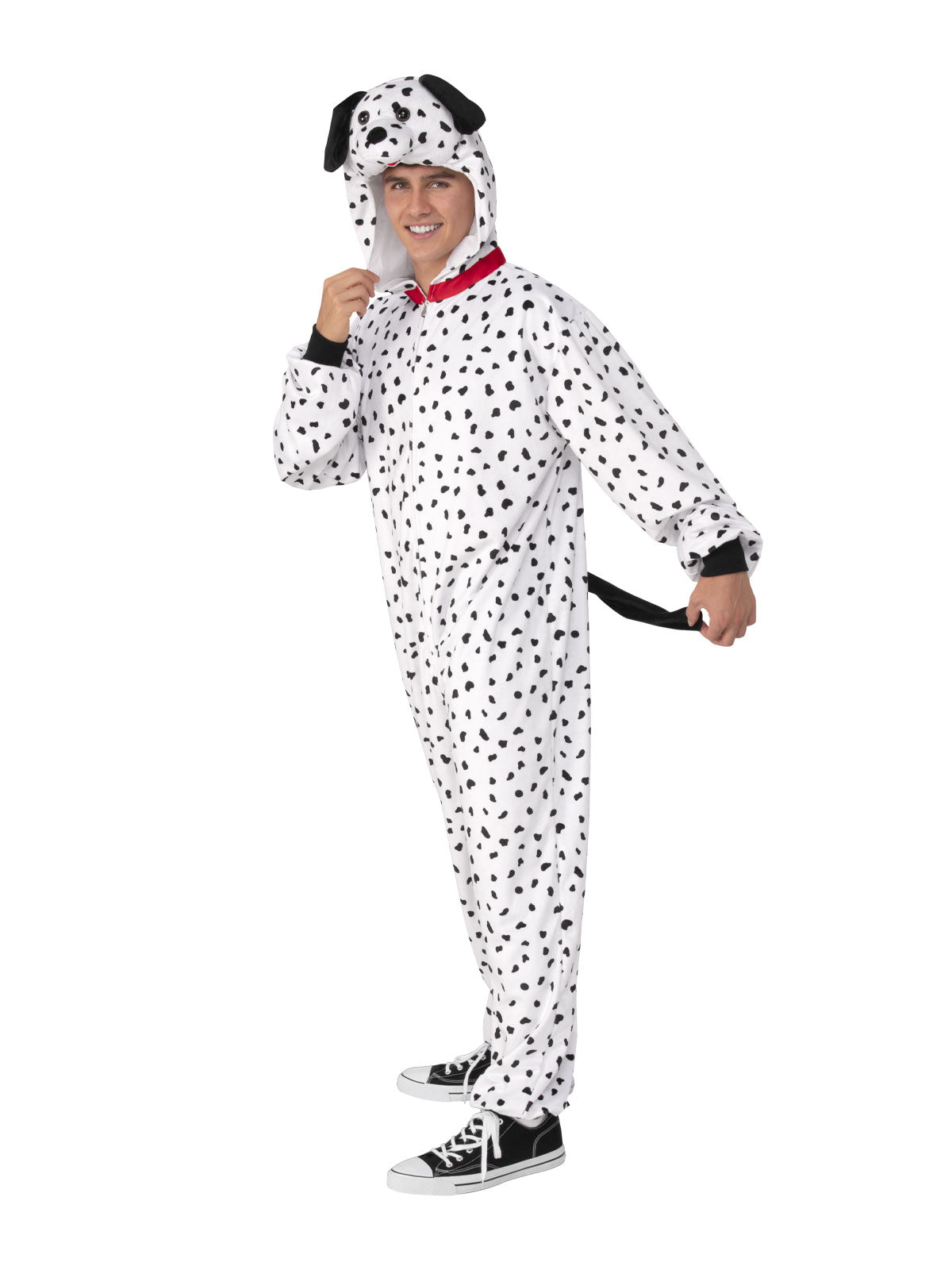 DALMATIAN FURRY ONESIE COSTUME, ADULT - Packaging