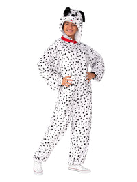 DALMATIAN FURRY ONESIE COSTUME, ADULT - Side