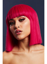 FEVER LOLA WIG, ADULT - Neon Lime