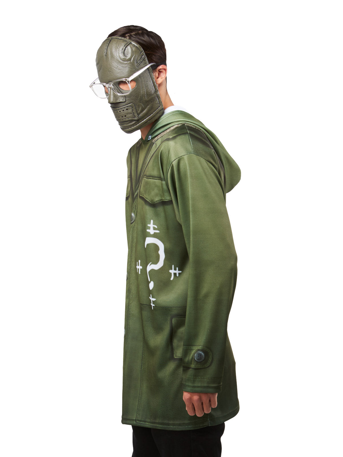 THE RIDDLER COSTUME TOP, ADULT - Back