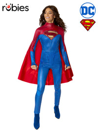 SUPERGIRL DELUXE PANTS COSTUME, ADULT - Front