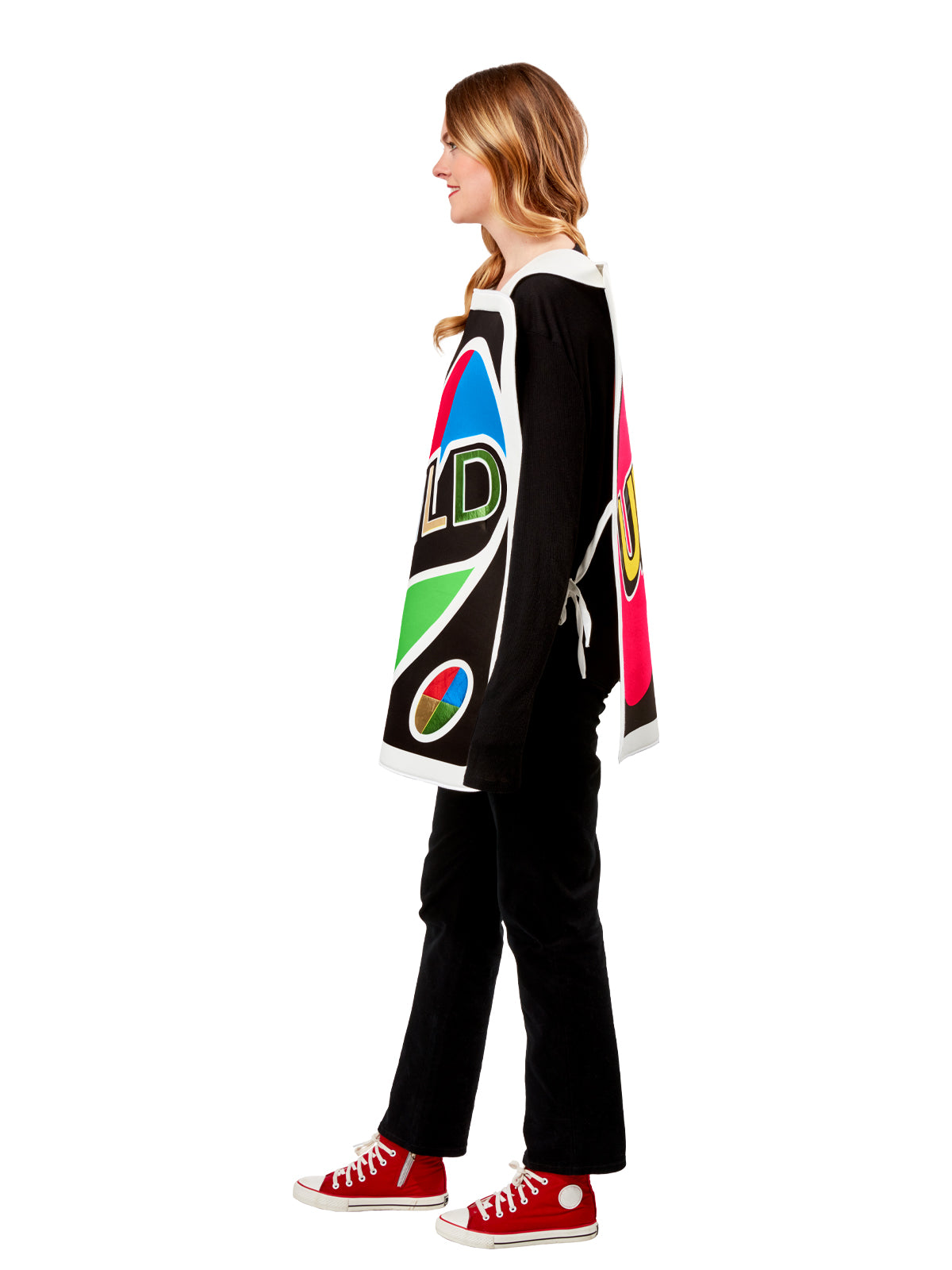 UNO WILD CARD TABARD COSTUME, ADULT - ONE SIZE - Side