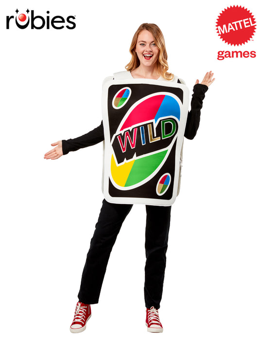 UNO WILD CARD TABARD COSTUME, ADULT - ONE SIZE - Front