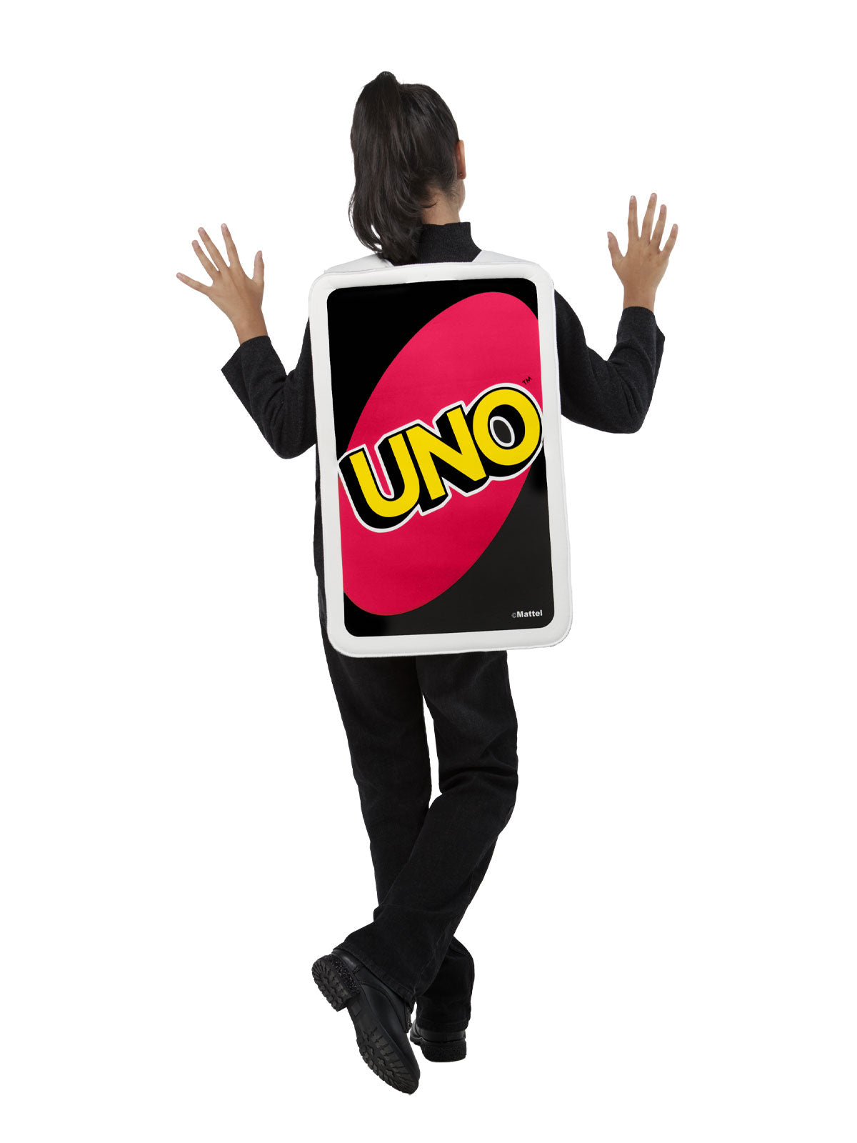 UNO DRAW FOUR CARD TABARD COSTUME, CHILD - ONE SIZE - Back