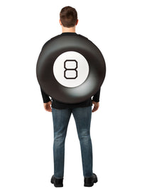 MAGIC 8-BALL TABARD COSTUME. ADULT - ONE SIZE - Back