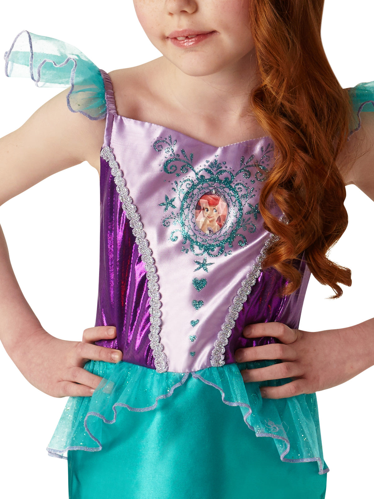 ARIEL GEM PRINCESS COSTUME, CHILD - 4-6 YRS - Back