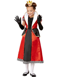 QUEEN OF HEARTS DELUXE COSTUME, CHILD - Back