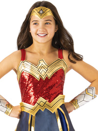 WONDER WOMAN DELUXE 1984 COSTUME, CHILD - 6-8 YRS - Back