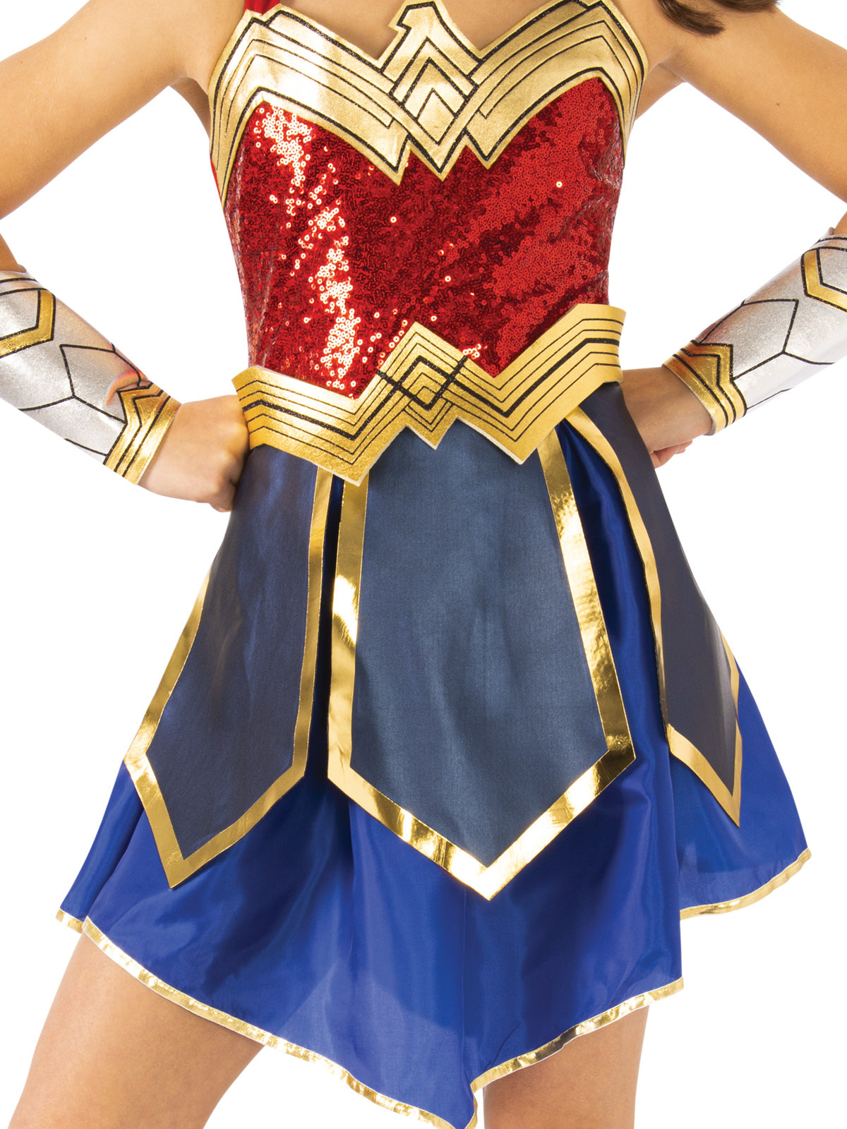 WONDER WOMAN DELUXE 1984 COSTUME, CHILD - 6-8 YRS - Side