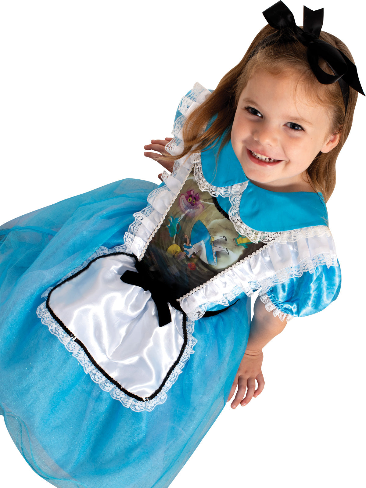 ALICE IN WONDERLAND PREMIUM LENTICULAR COSTUME, CHILD - 4-6 YRS - Side