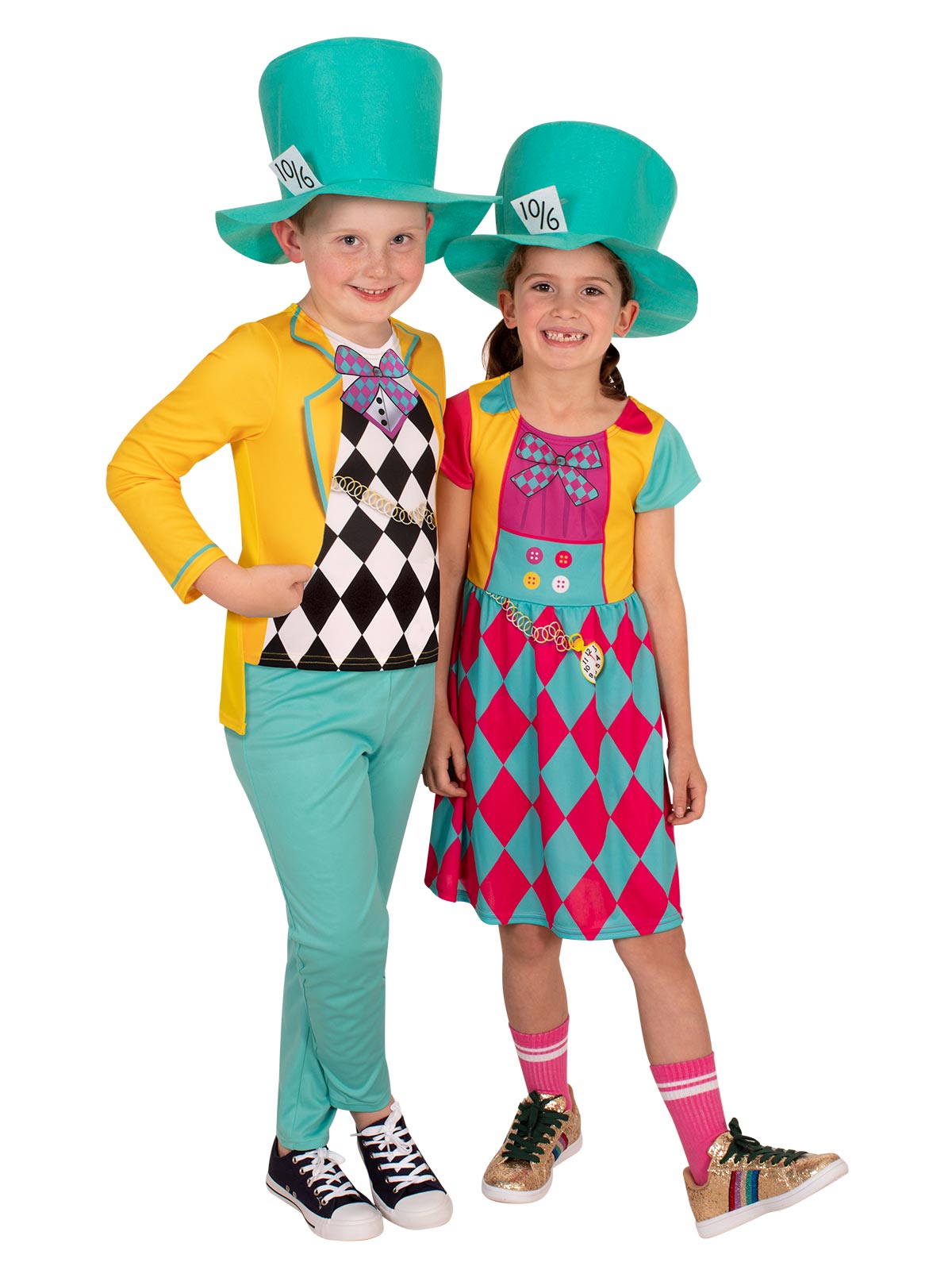 MAD HATTER GIRLS COSTUME, CHILD - 4-6 YRS - Packaging