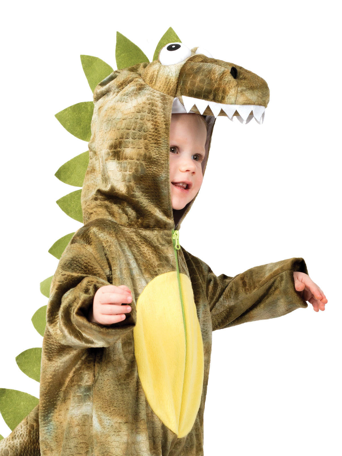 ROARIN' REX GREEN DINOSAUR COSTUME, CHILD - Back