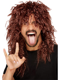 HARD ROCKER WIG, ADULT - Blonde & Black - Packaging