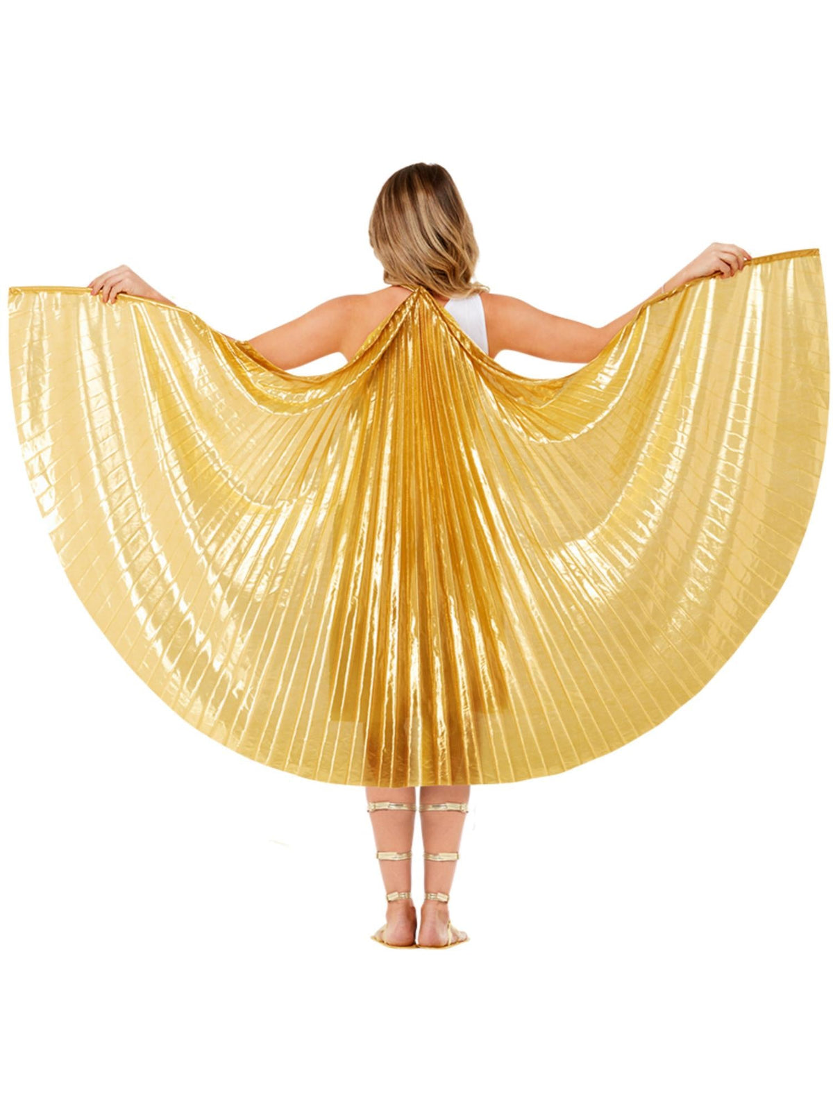 GOLD GRECIAN DELUXE CAPE, ADULT - Back