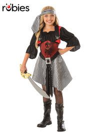 CRIMSON PIRATE COSTUME, CHILD - Front