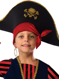 SHIPMATE PIRATE COSTUME, CHILD - Back
