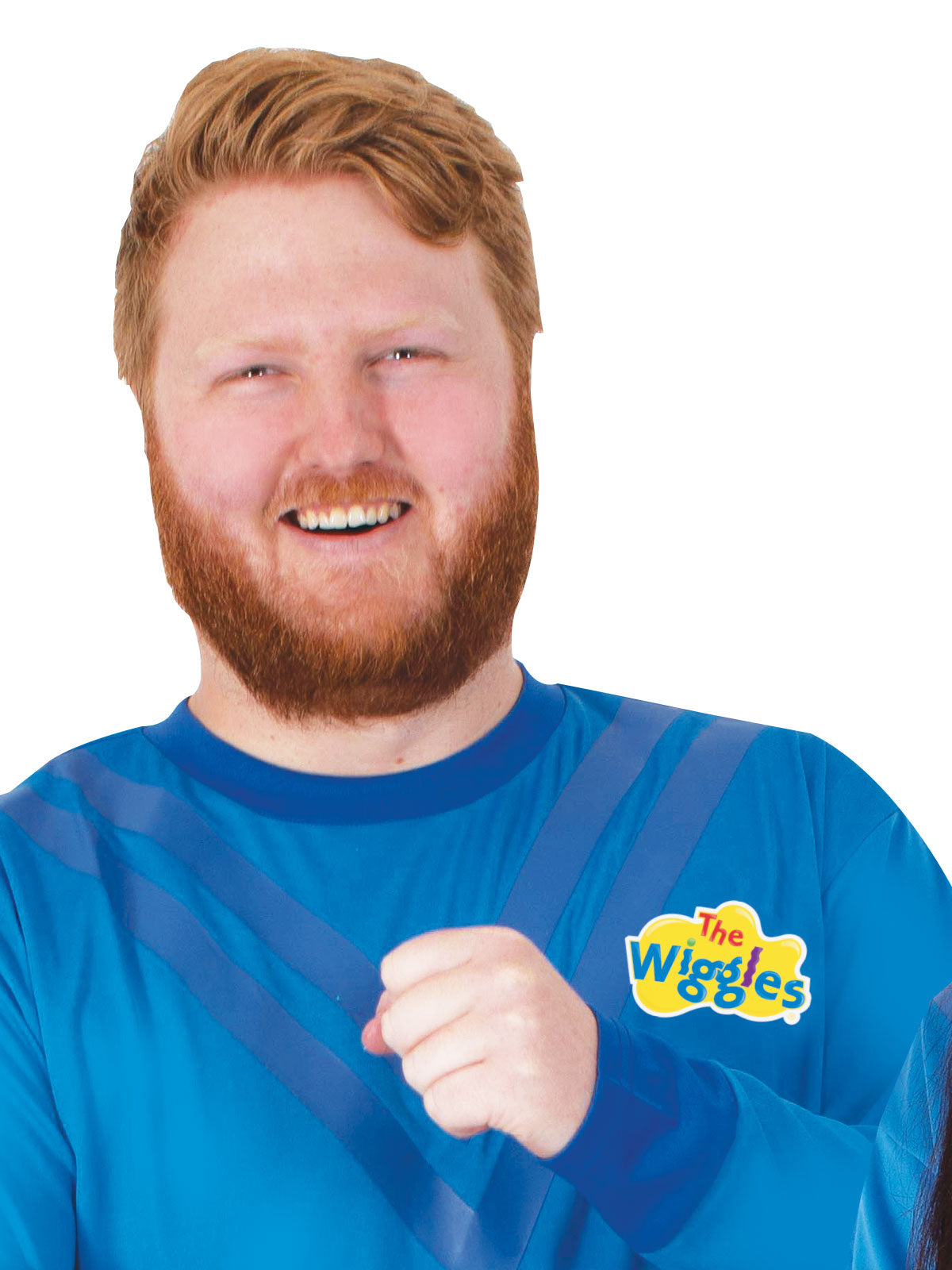THE WIGGLES BLUE COSTUME TOP, ADULT - Back